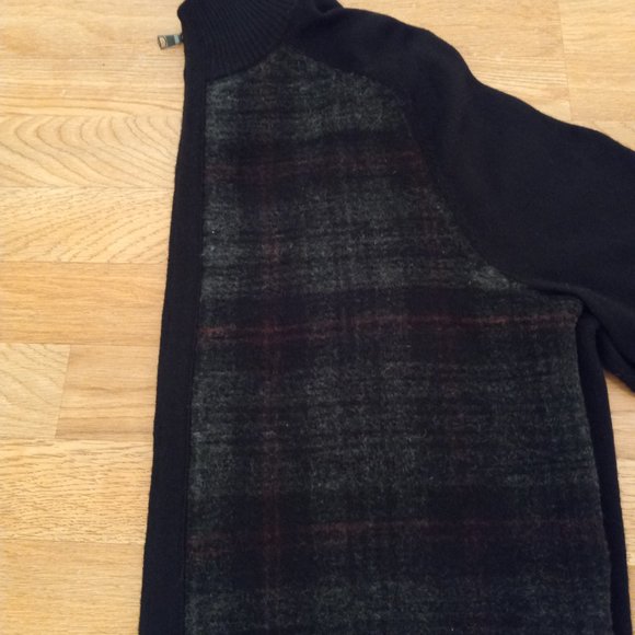 Men's Banana Republic Merino Wool Zip Up Sweater Size L - Picture 6 of 11